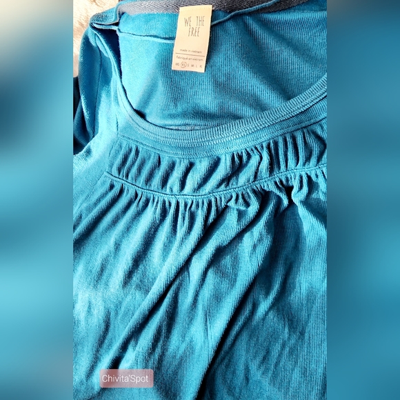 🆕️🏷 Free People We The Free Love Valley Tunic Top - Aquatic - XS - Picture 6 of 10